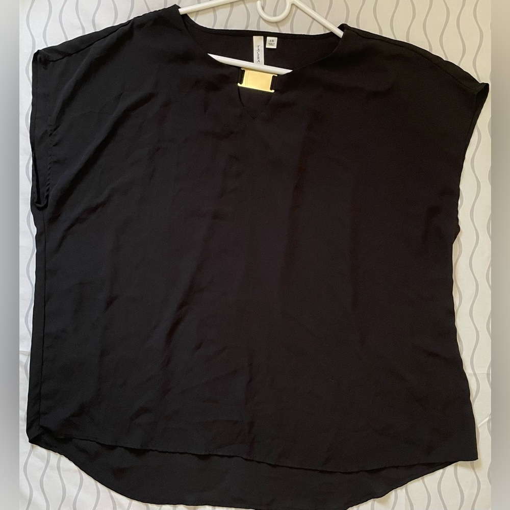 Tacera Black Women's Blouse